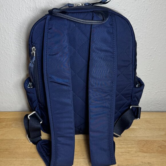 Vera Bradley Small Backpack in Performance Twill Navy Blue NWT - Picture 2 of 12